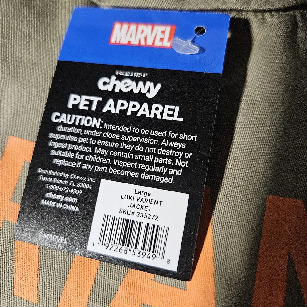 Marvel Loki Variant Dog halloween Costume size large